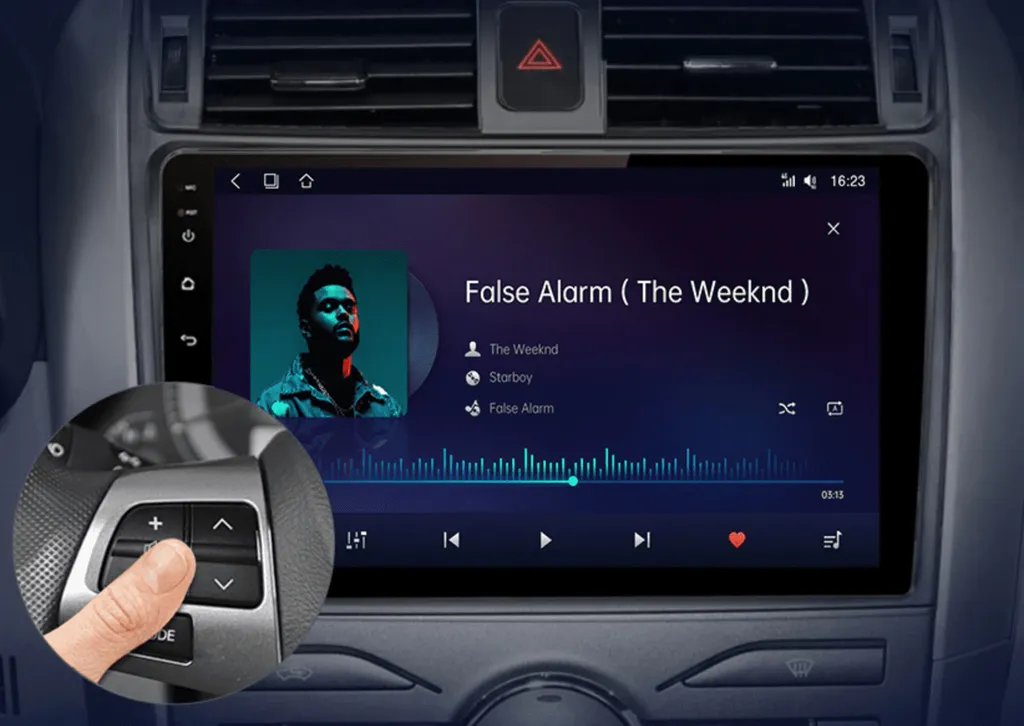 Autoradio Toyota Corolla E140 E150 Android : GPS et Bluetooth Sans Fil - 5