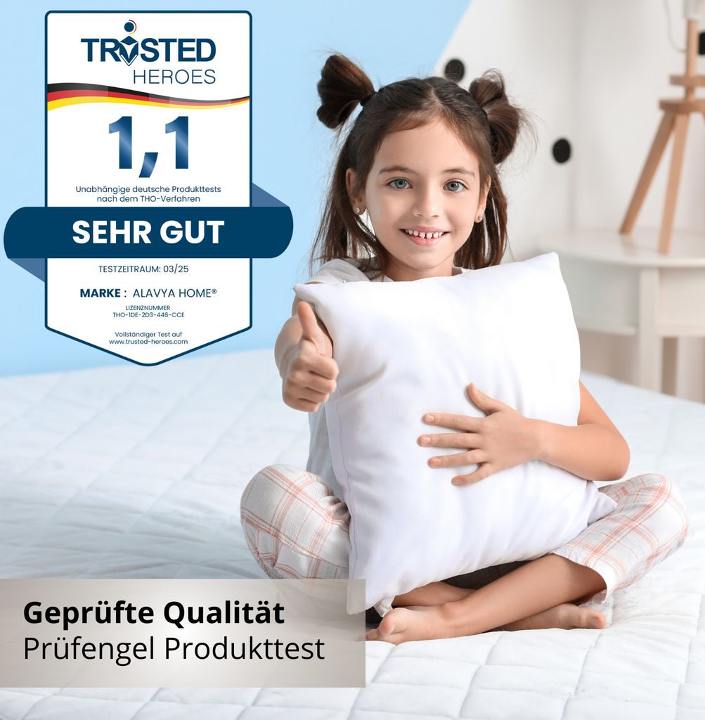 Kindermatratze COZY 80 x 160 cm mit Spannbettlaken + Produktbild 11