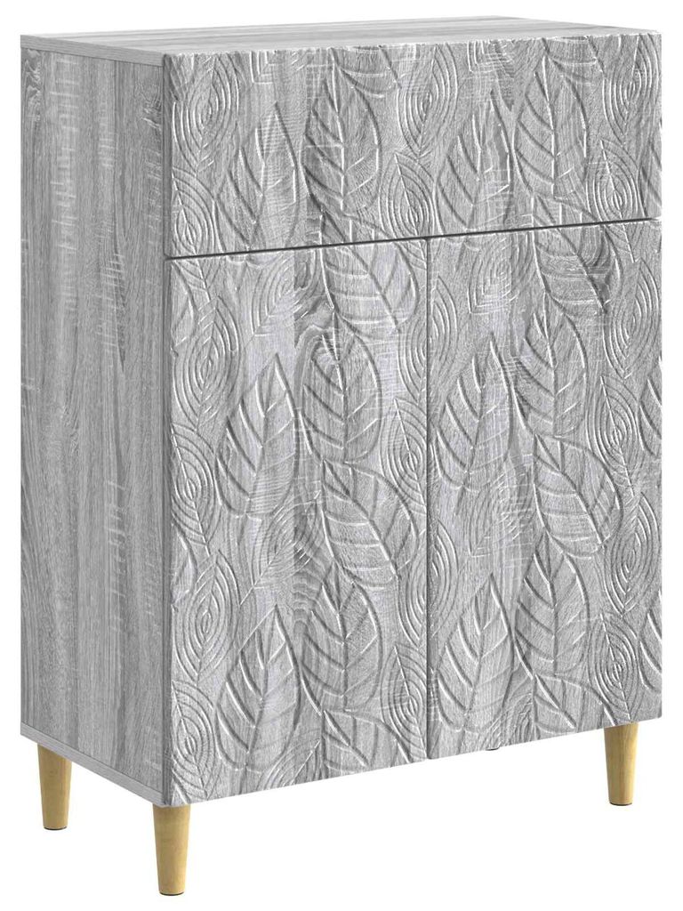 Sideboard Grau Sonoma 66 x 34,5 x 90 cm Holzwerkstoff