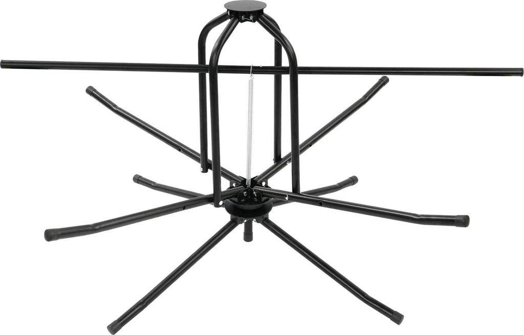 Fußbodenheizung Rohrabroller - Rohrhaspel/Abwickler - Tragkraft 200 kg - Bodenmontiert - Verstellbar 2-stufig - Klappbar - Stahl - Schwarz