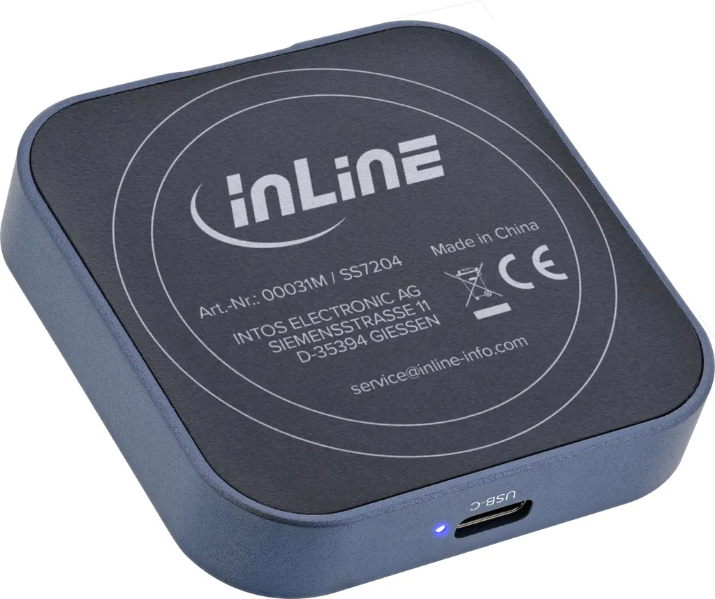 Boîtier SSD M.2 USB-C InLine 00031M : Solution Fixation Magnétique NVMe - 3