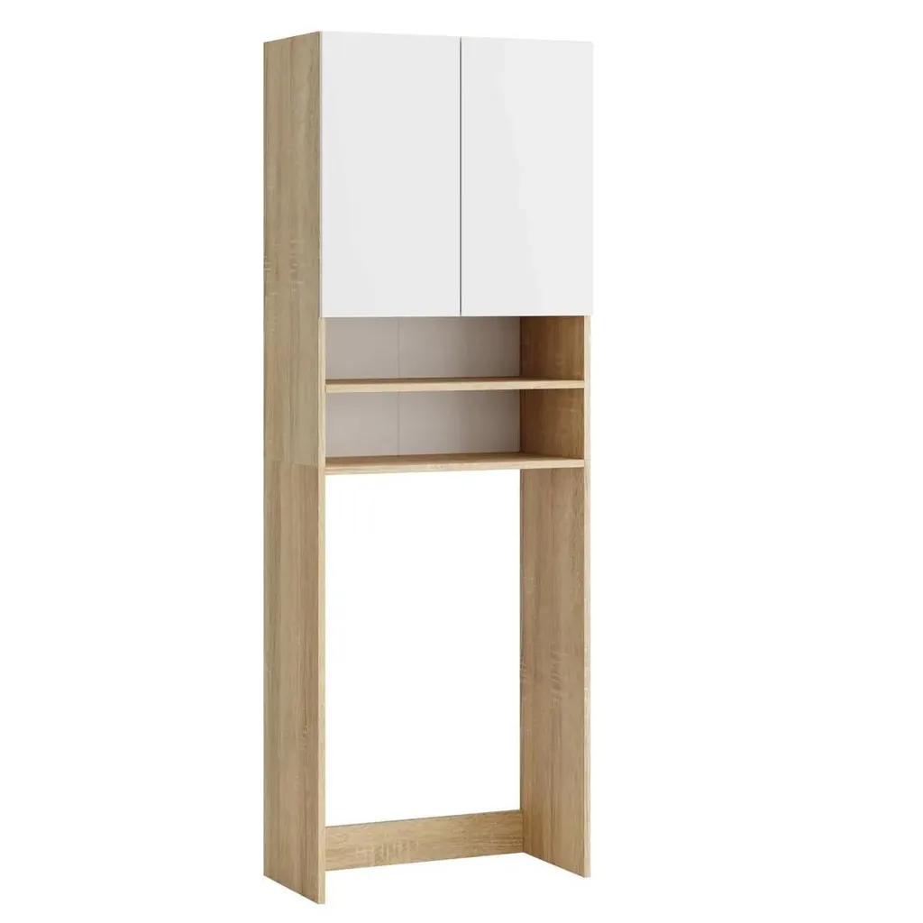 Armadio lavatrice 4 ripiani colonna bagno alta qualità 190cm - 2
