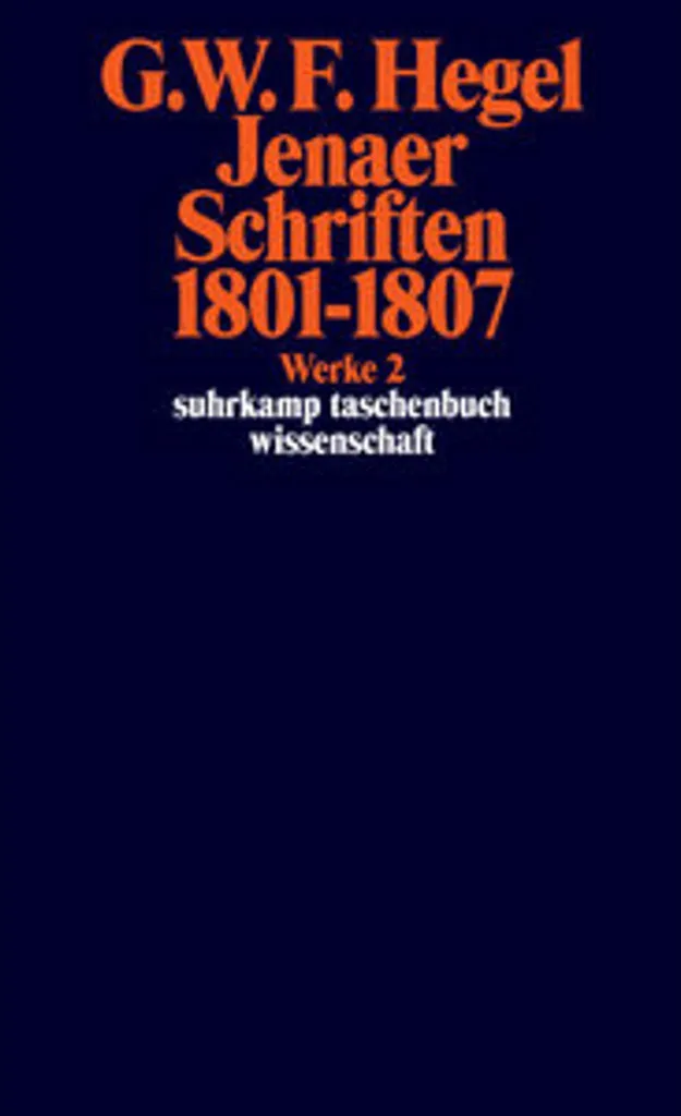 Livre Jenaer Schriften 1801-1807 : Édition de Référence Philosophie