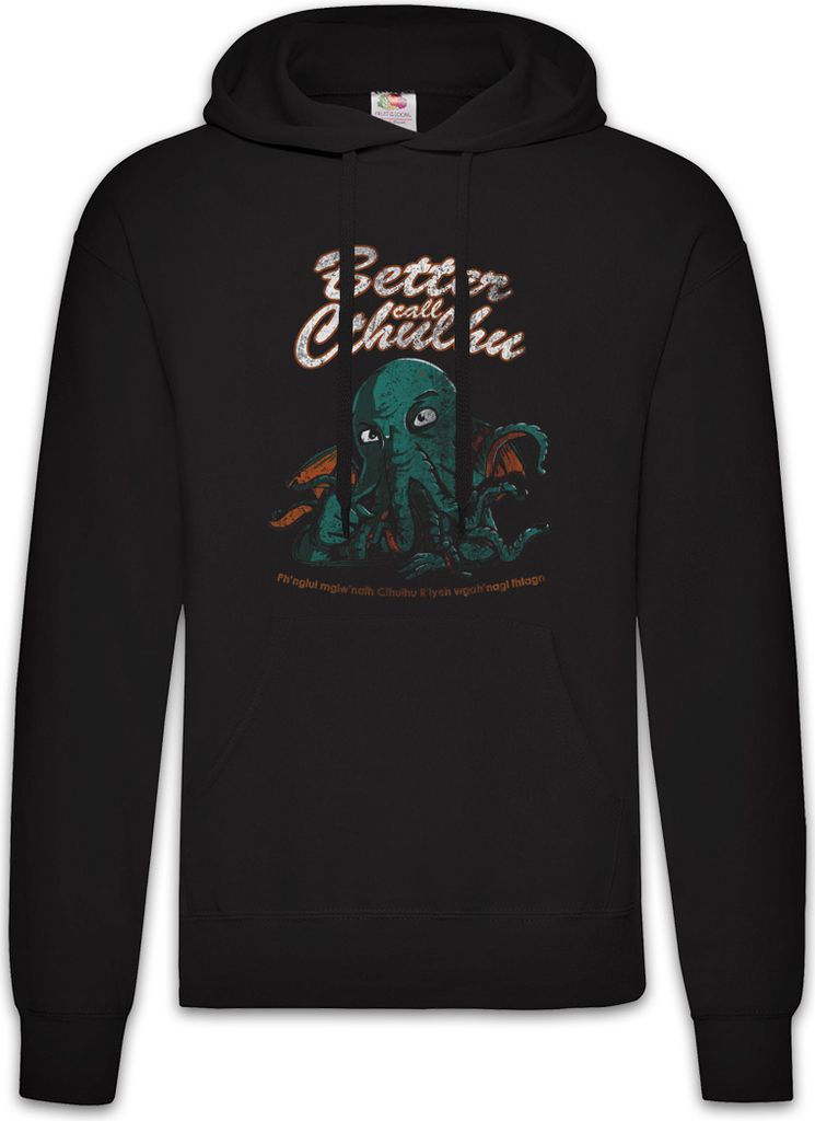 Urban Backwoods Better Call Cthulhu, Herren Hoodie, Farbe: Schwarz, Größe: XL