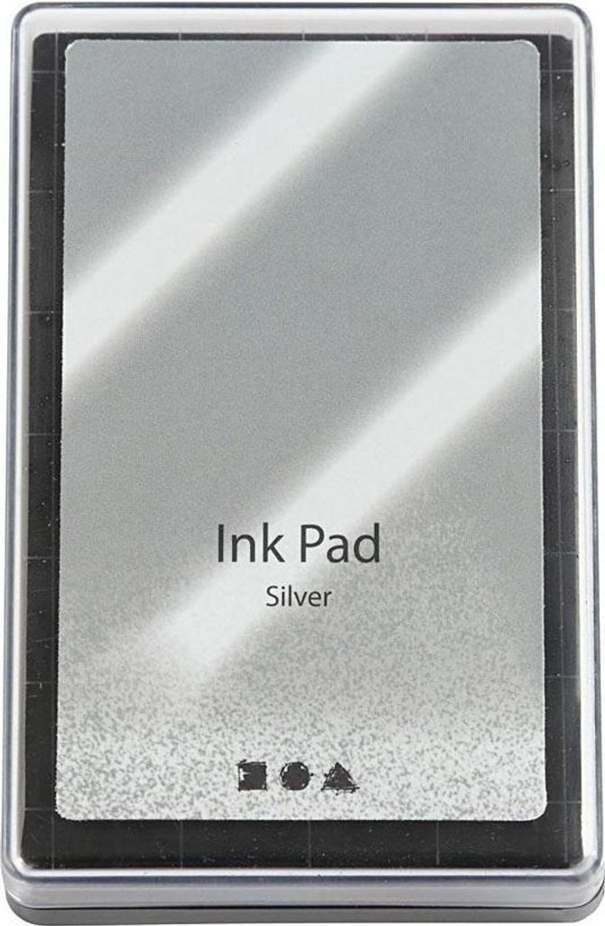 Creativ Company Stamp Ink Silber, 9x6 cm