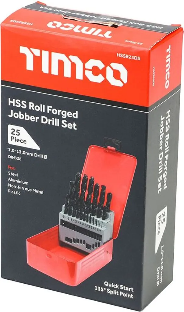 Jeu de Forets Métal pour Travaux de Maintenance et Bricolage HSS - 3