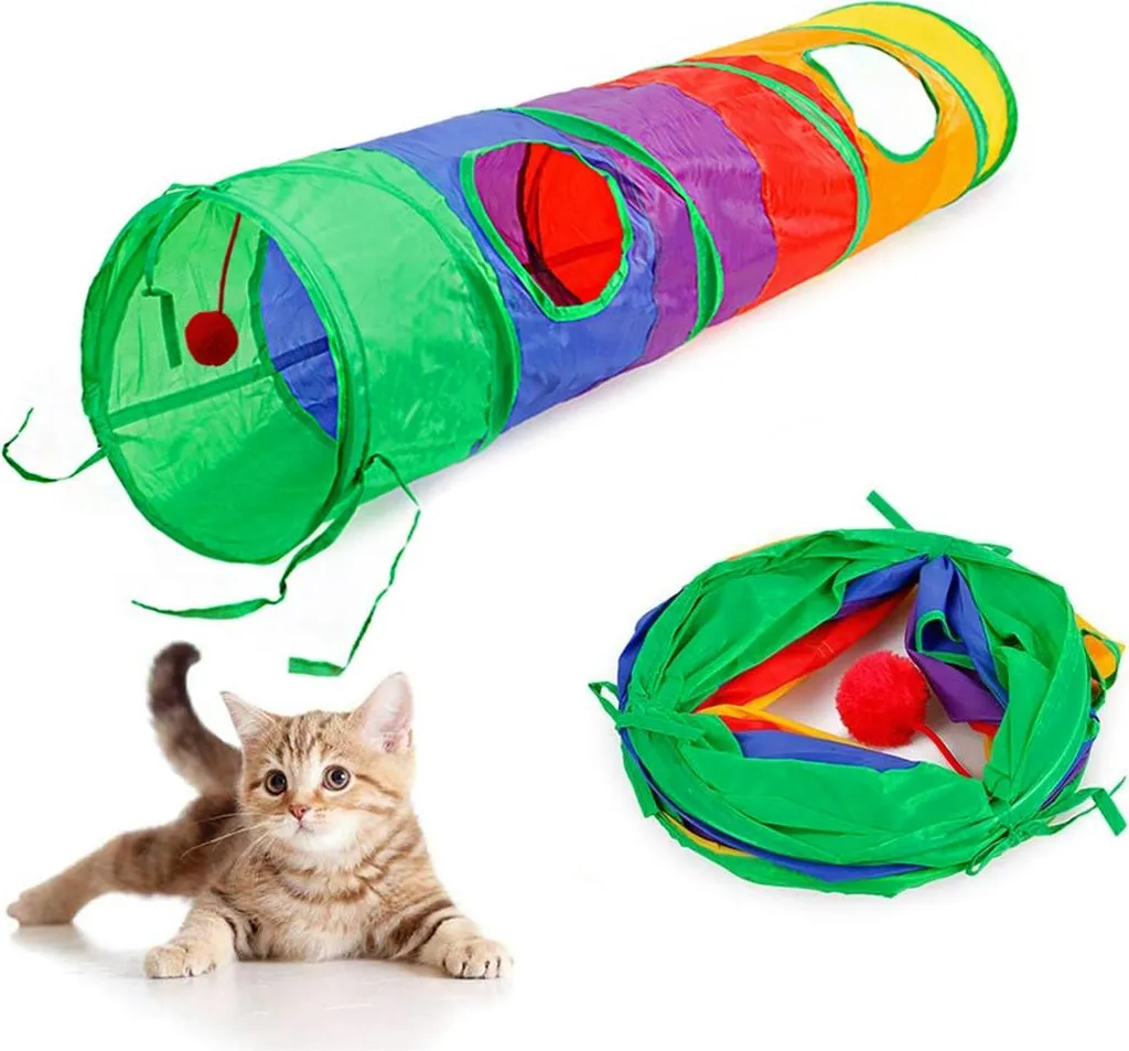 Tunnel FIGARO a Molla per Gatti: Stimolazione Mentale e Agility Indoor