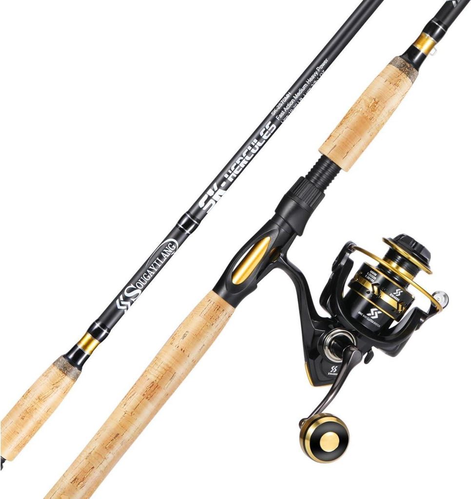 Angelrute Sougayilang SK Inshore 2,1m + XN4000 Rolle Golden Produktbild 