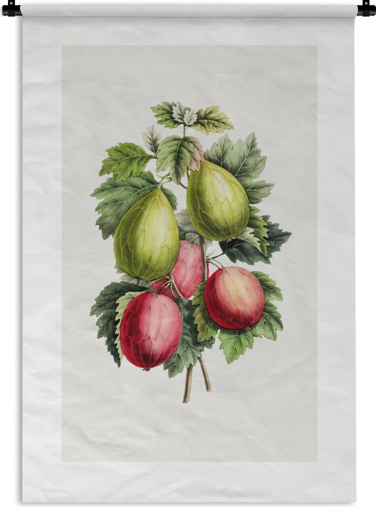 MuchoWow Wandteppich Wandbehang Lebensmittel - Feigen - Pflanze 60x90 cm Tapisserie Dekoration Wandtuch - Foto-Teppich - Abwaschbar