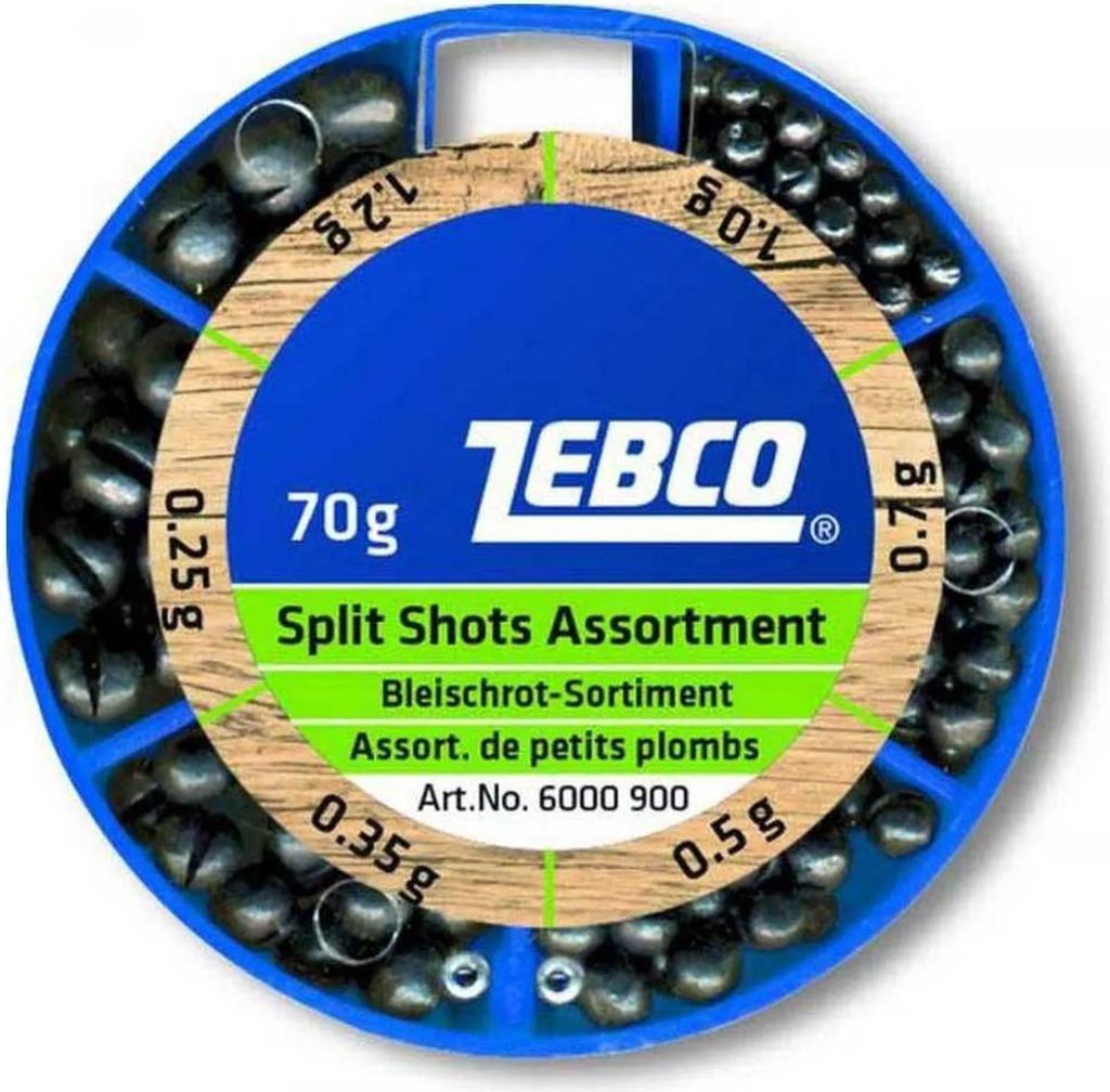 Assortimento di pallini di piombo Zebco fine 100g Immagine del prodotto 