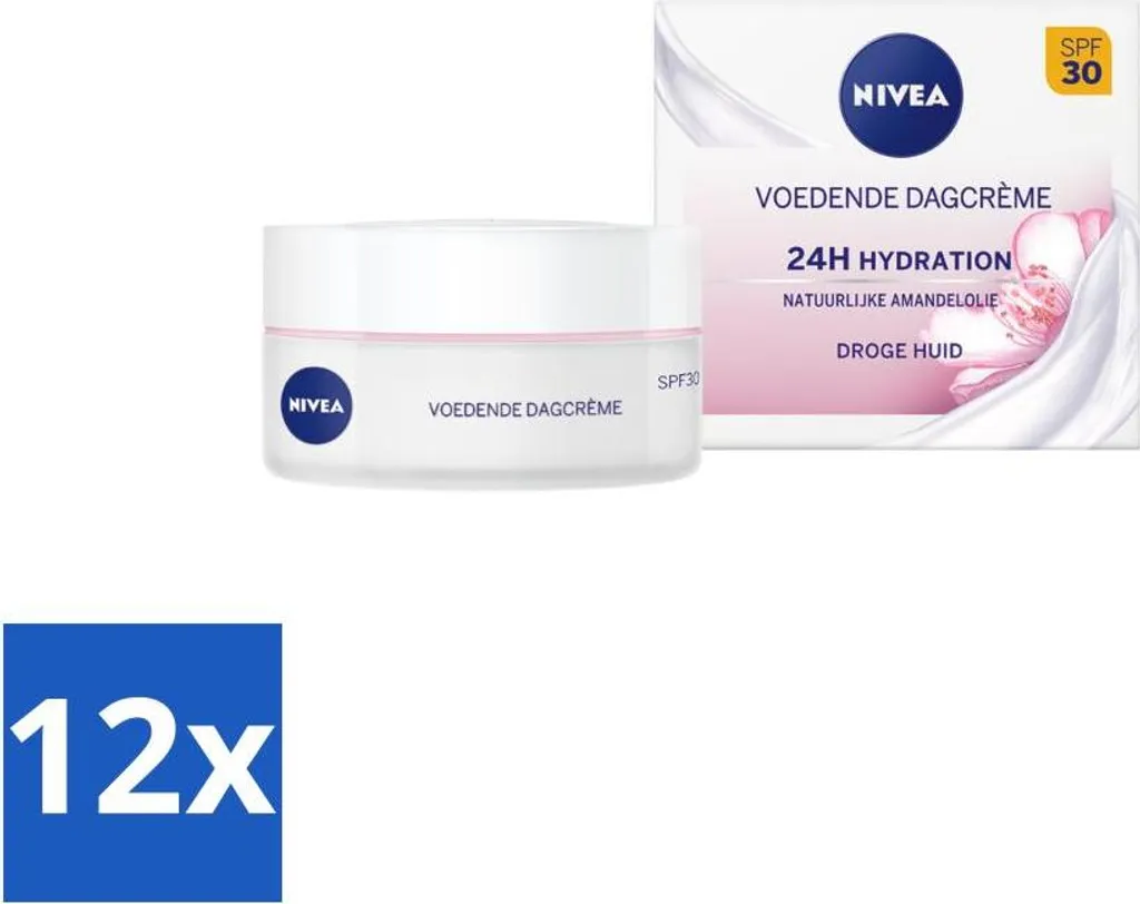 NIVEA Crema Giorno Nutriente SPF 30 Pelli Secche 12x50ml Value Pack - 1