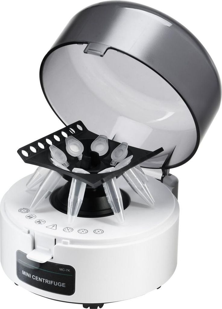 Mini-Zentrifuge 0,2/1,5/2 ml, feste Drehzahl 7000 U/min, mit 2-in-1-Rotor