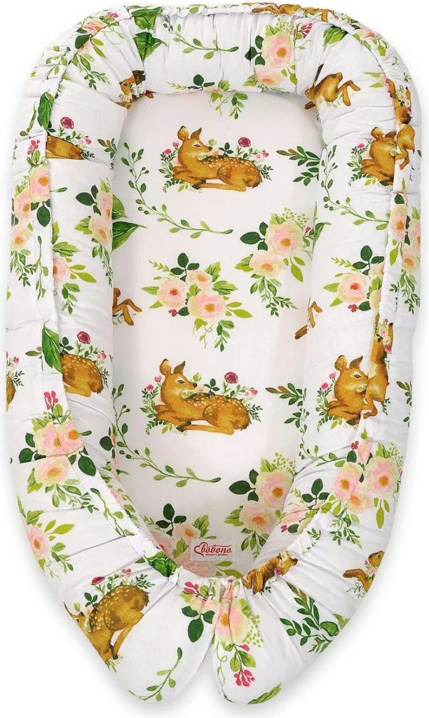Riduttore Lettino Chic Im Wald - Babynestje Cocoon Adjustable Cotton