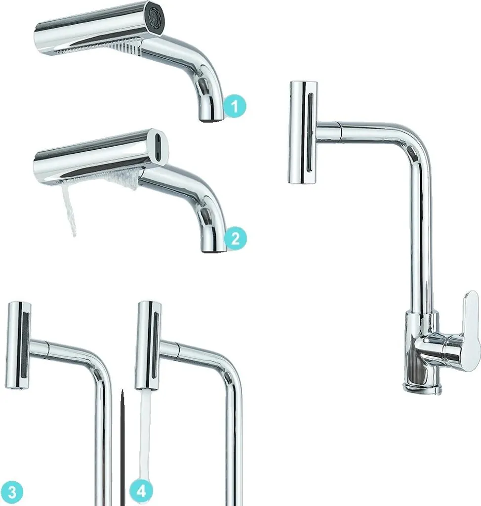 Restyling Cucina: Rubinetto Cromato 360° Estraibile - Wow Effect!