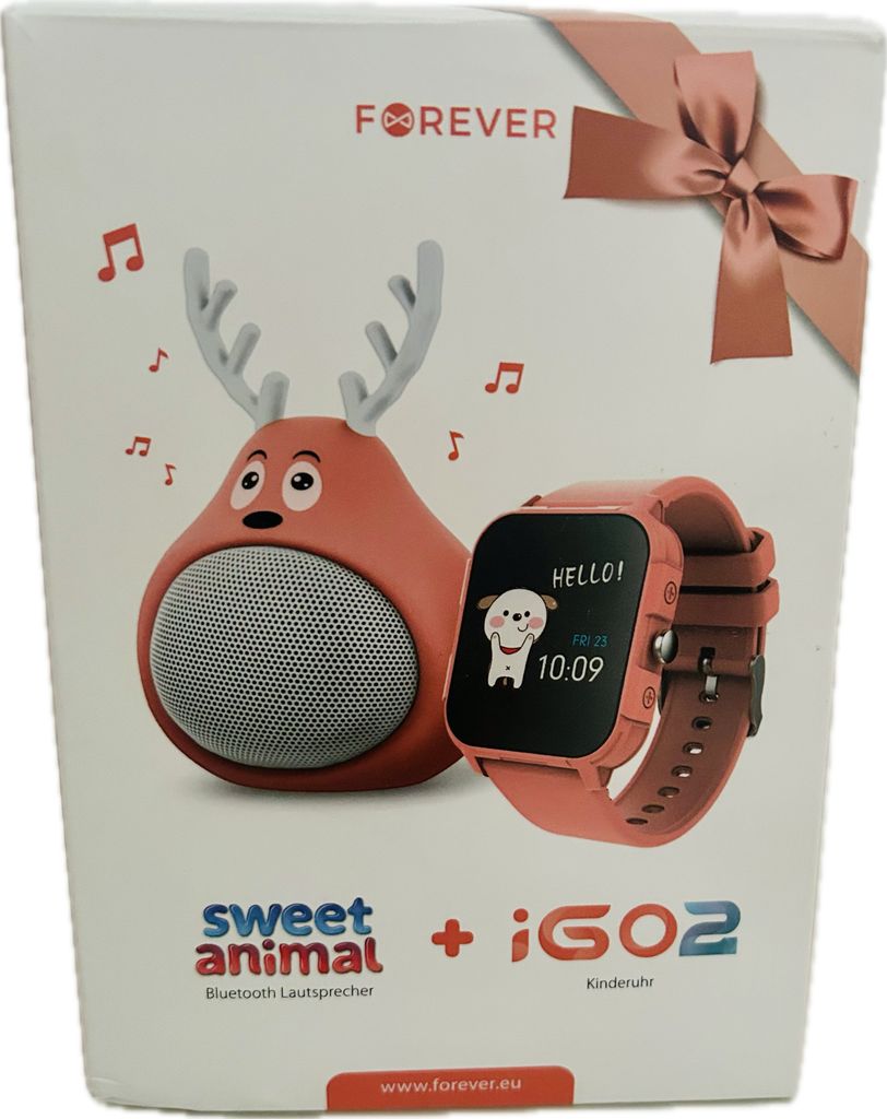 forever iGo2 Kids Watch Smartwatch JW-150 + Lautsprecher Bluetooth rosa
