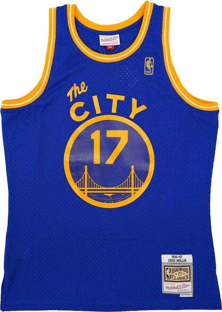 Hemd Mitchell & Ness & Swingman-Trikot der Golden State Warriors - Chris Mullin SMJY3147GSW96CMUROYA