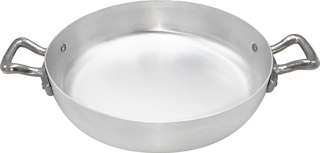 Pentole Agnelli Family Cooking Line Kochtopf mit zwei Griffen, Aluminium, Silber, 16 cm