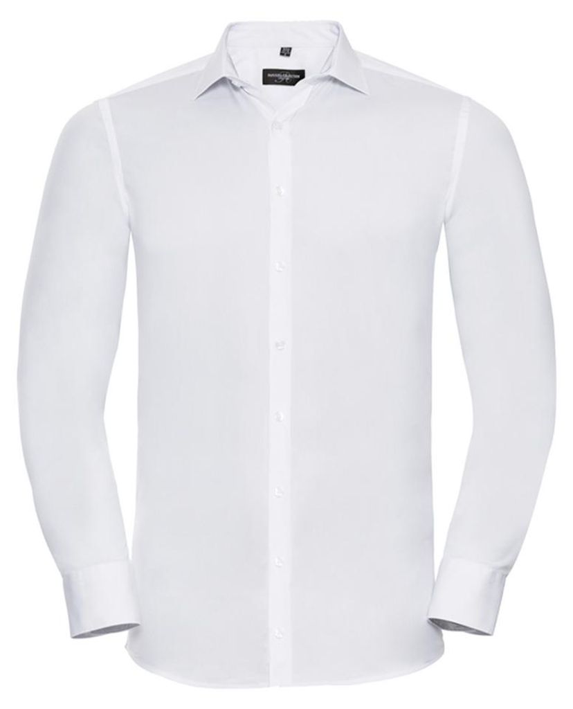Russell Collection - "Ultimate" Hemd für Herren Langärmlig FK1662 (3XL) (Weiß)