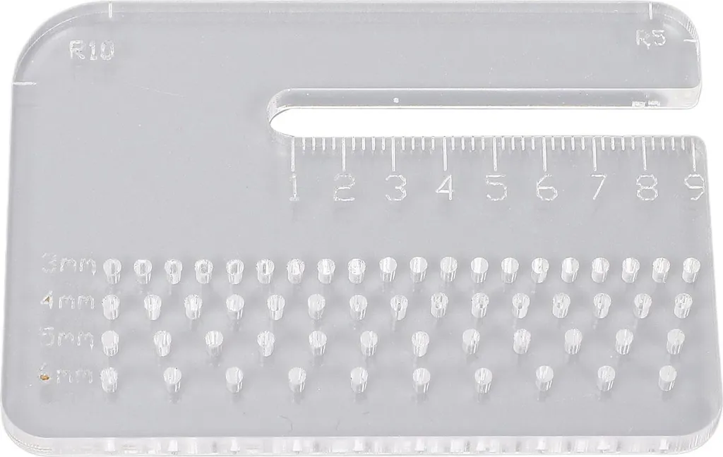 Dima di Precisione per Pelletteria 4mm | Piastra Cuciture Acrilica
