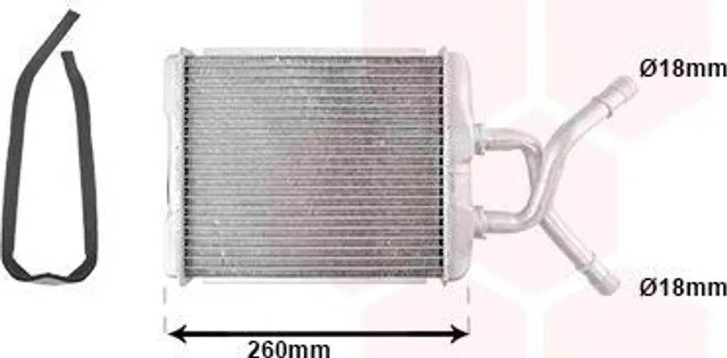 Solution Fuite Chauffage : Radiateur VAN WEZEL 01006072 Alfa Romeo 147