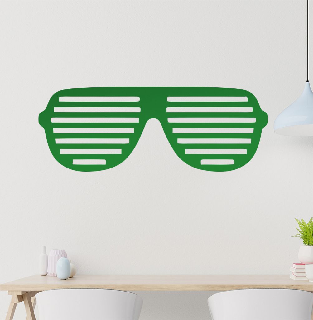 skibrille Wandtattoo in 6 Größen - Wandaufkleber Wall Sticker - Dekoration, Küche, Wohnzimmer, Schlafzimmer, Badezimmer