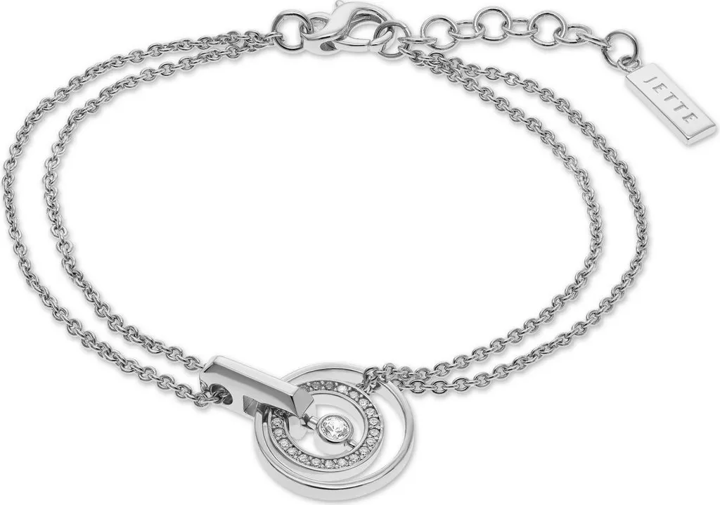 Jette 89193423 Bracelet Femmes en Argent 925 et Zircon Brillant 18cm