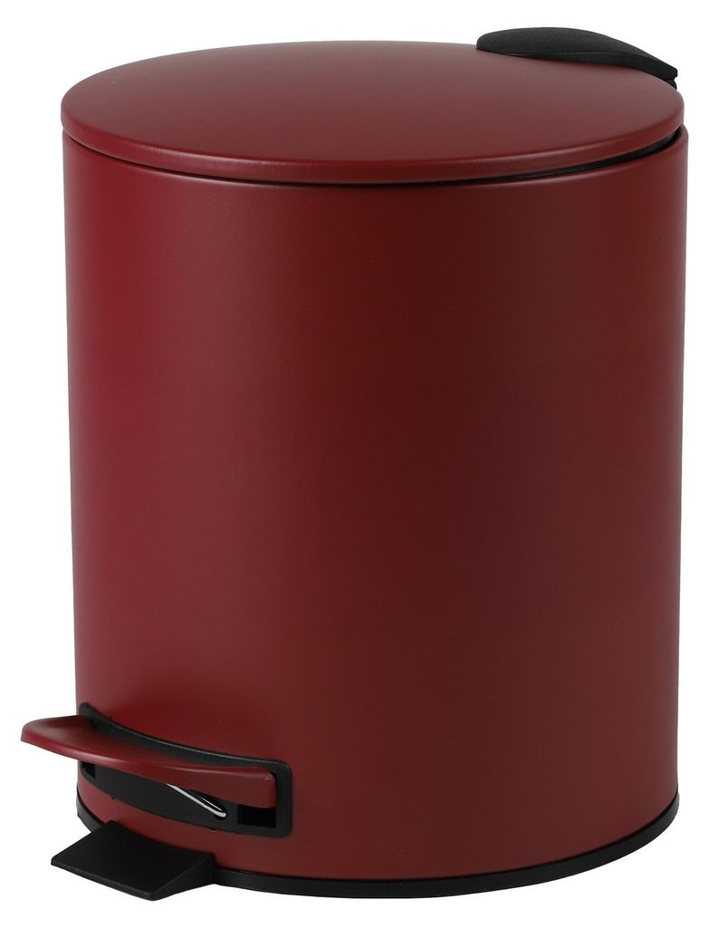 Urban Living Treteimer Toulon - dunkelrot - 5L - Metall Produktbild 