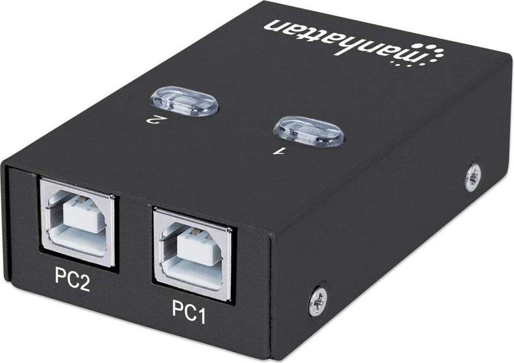 MANHATTAN Umschalter USB 2.0 2-Port  schwarz Image du produit 