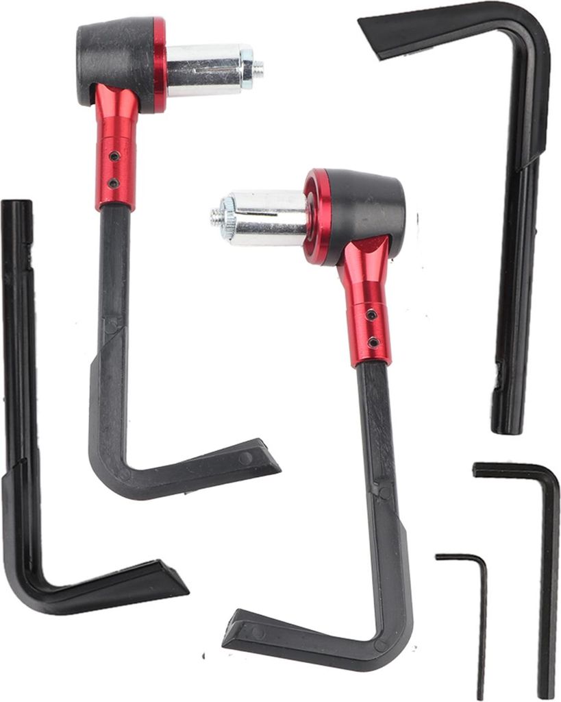 CNC -Motorrad -Handgriffsschutz Bremshebel schützen Motorradschutz -Lenker (rot)