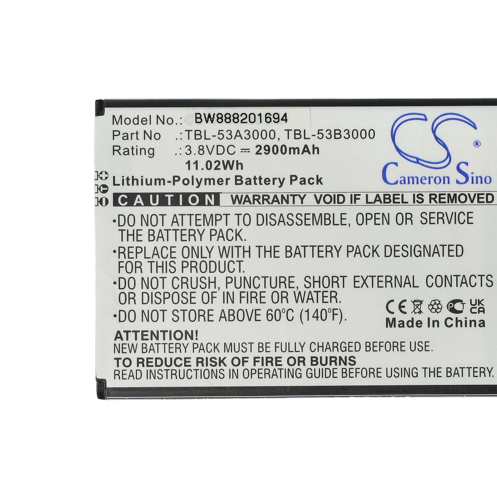 vhbw Akku Ersatz für TP-Link TBL-53A3000, TBL-53B3000 für Router Modem Hotspots (2900 mAh, 3,8 V, Li-Polymer)