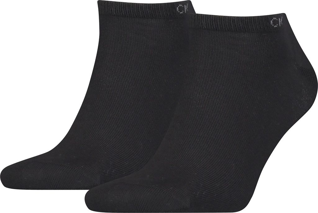 4 Paar Calvin Klein Herren Sneaker Socken Kurzsocken Men's Socks, Farbe:Schwarz, Größe:43-46, Artikel:-001 black
