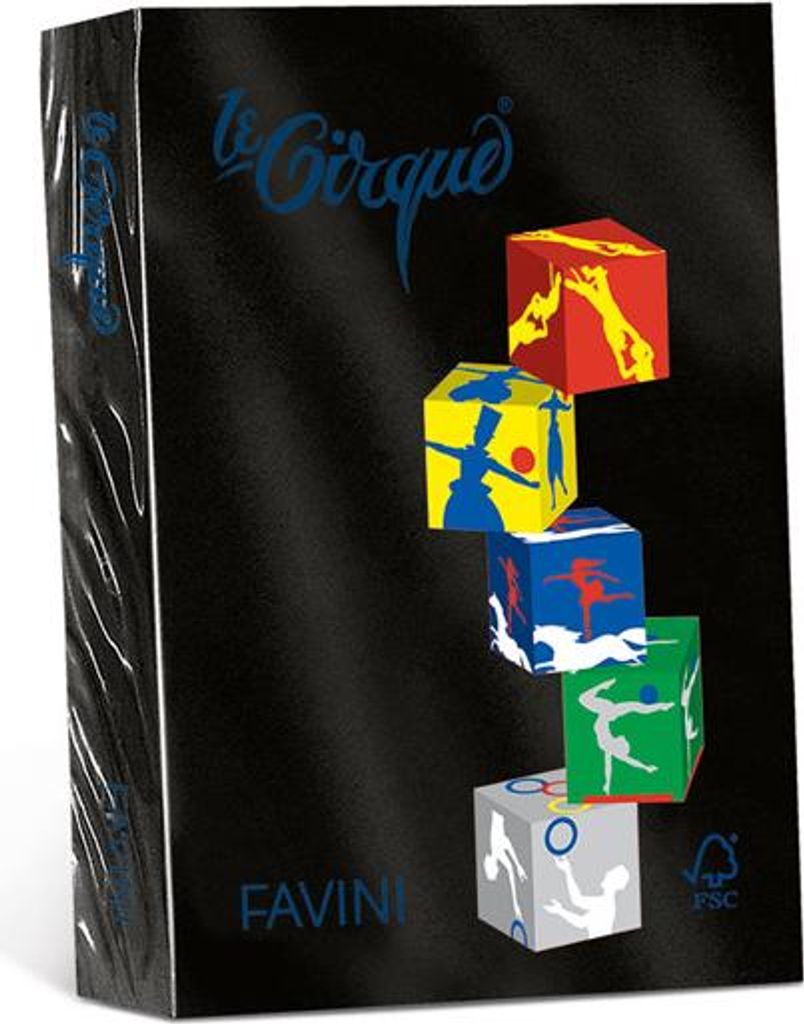 Favini Le Cirque Druckerpapier A4 (210x297 mm) 500 Blätter Schwarz