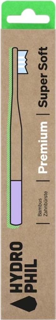 Bambus Zahnbürste Premium Super Soft - sortiert Natur|Lilac Produktbild 