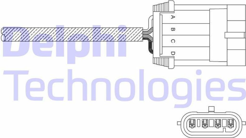 DELPHI ES11061-12B1 Lambdasonde OE 96184229 kompatibel mit Z3er E36