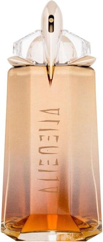 A front view of a perfume bottle.