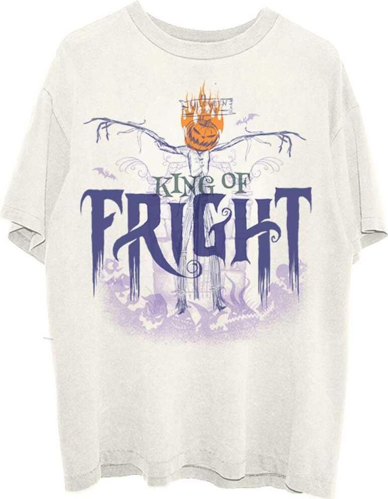 Nightmare Before Christmas - "King of Fright" T-Shirt für Herren/Damen Uni RO3361 (S) (Natürlich)