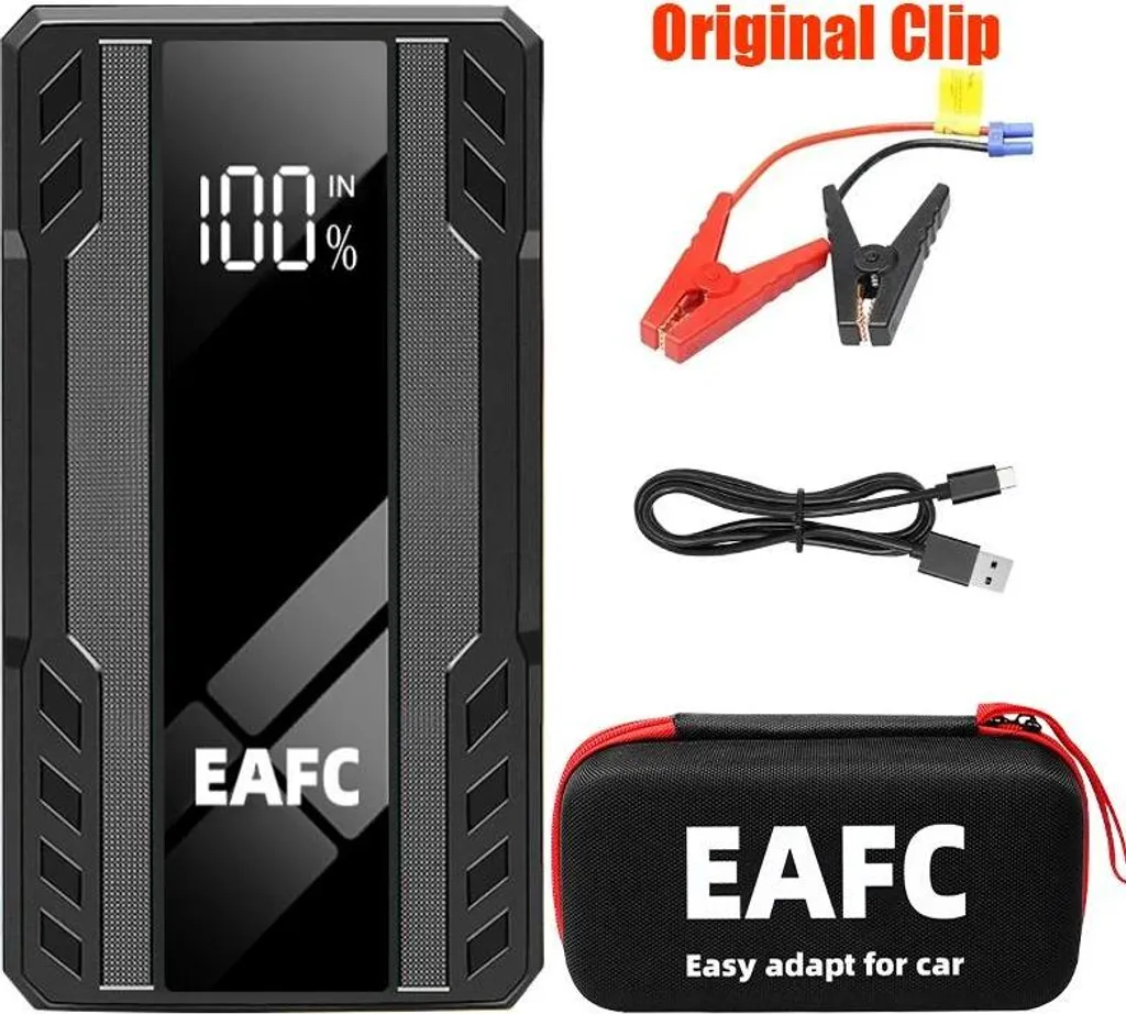 Jump Starter voiture 2000A pour panne hivernale avec sac de rangement
