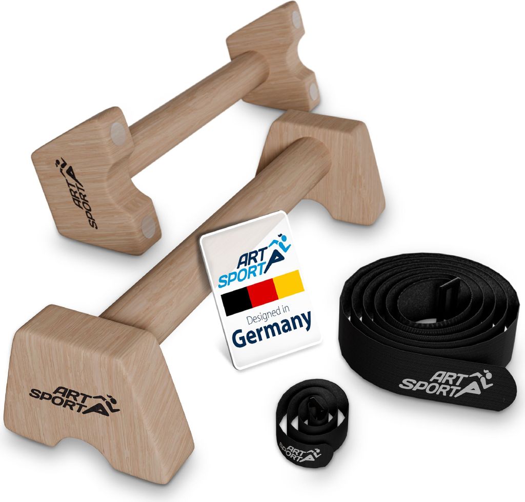 ArtSport Liegestützgriffe aus Holz L - Calisthenics, Produktbild 