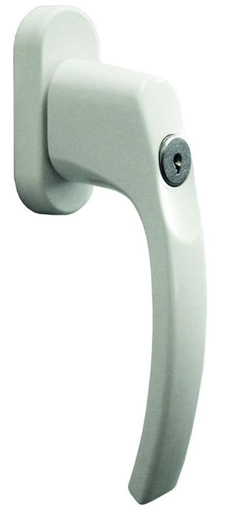 Alpertec Fenstergriff Aluminium weiß