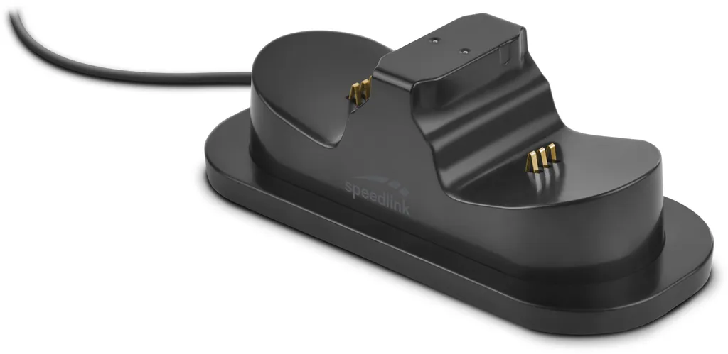Chargeur Double Manette TWINDOCK Speedlink pour Console de Jeux Vidéo Noir - 4
