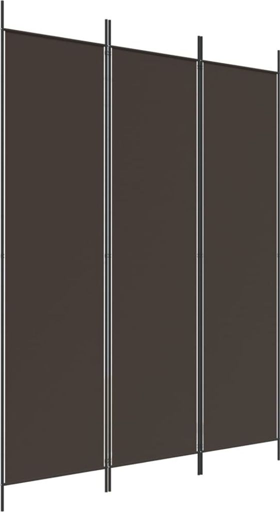 "WINTER SALE" 3-tlg. Paravent Braun 150x200 cm Stoff - Paravents NEU1564245