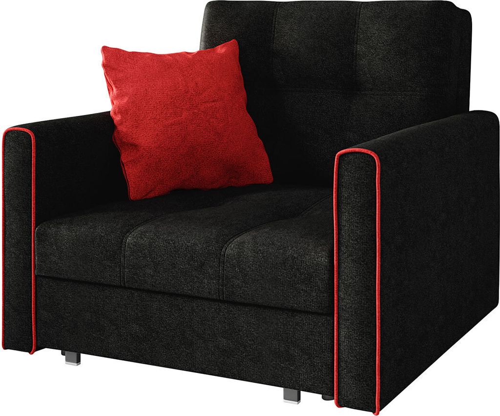 MIRJAN24 Schlafsofa Viva Bis I, Stilvoll Polstersofa vom Hersteller, Couch mit Schlaffunktion und Bettkasten, Wohnzimmer (Alova 04 + Alova 46)