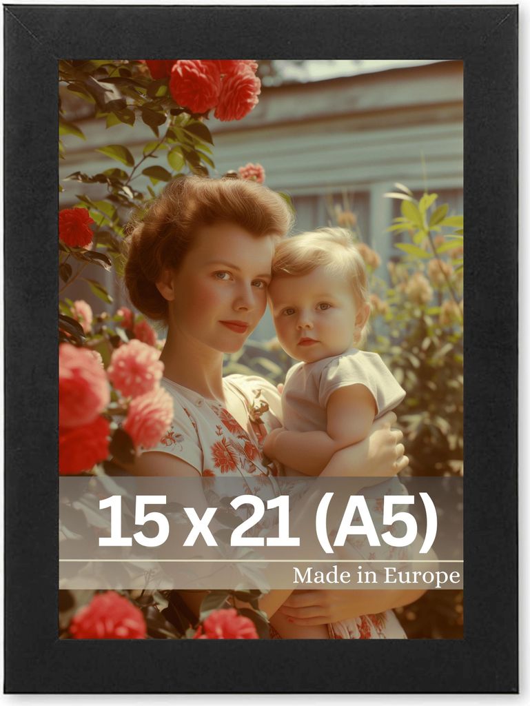 Bilderrahmen "Nolde" - Farbe: Schwarz - Größe: 15 x 21 cm