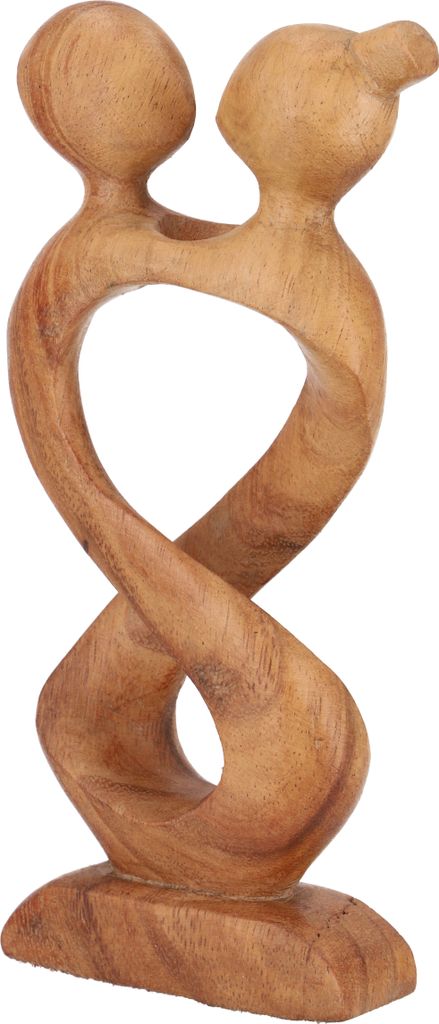 Holzfigur, Statue, Deko Objekt Feng Shui 20 cm - Tänzer / Hellbraun, Dekoobjekte