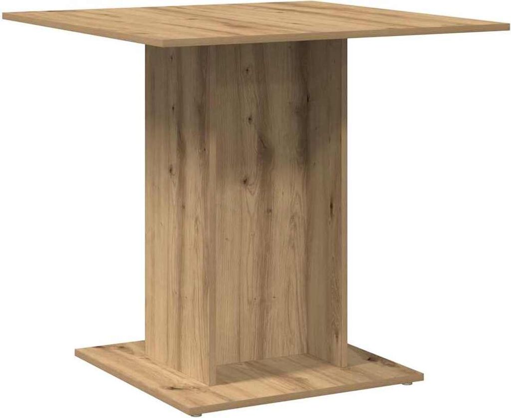 vidaXL Esstisch Artisan-Eiche 80x80x75 cm Holzwerkstoff