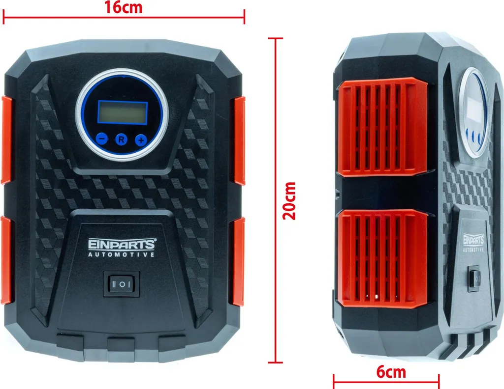 Mini compresseur 150 PSI avec écran LCD intelligent et débit de 35 L/min - 12