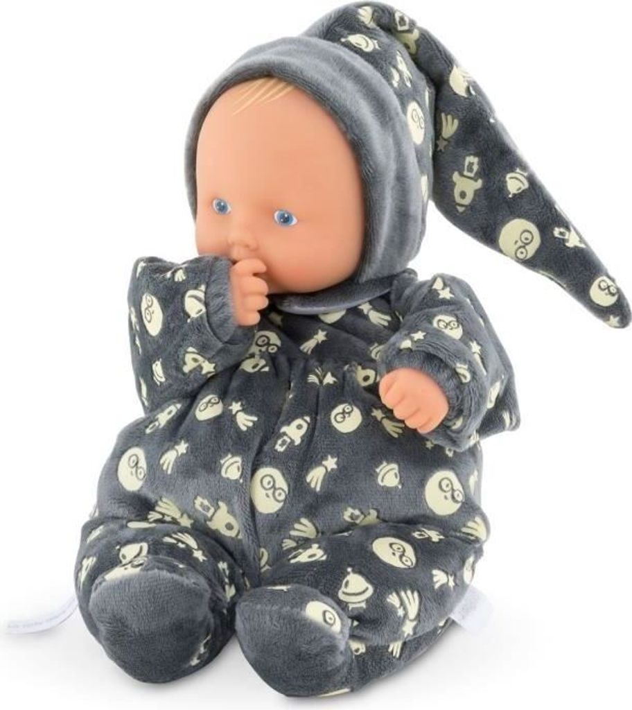 Corolle Mon Doudou Babipouce Stofftier, 28 cm, Leuchtet im Dunkeln, Vanilleduft, Ab Geburt
