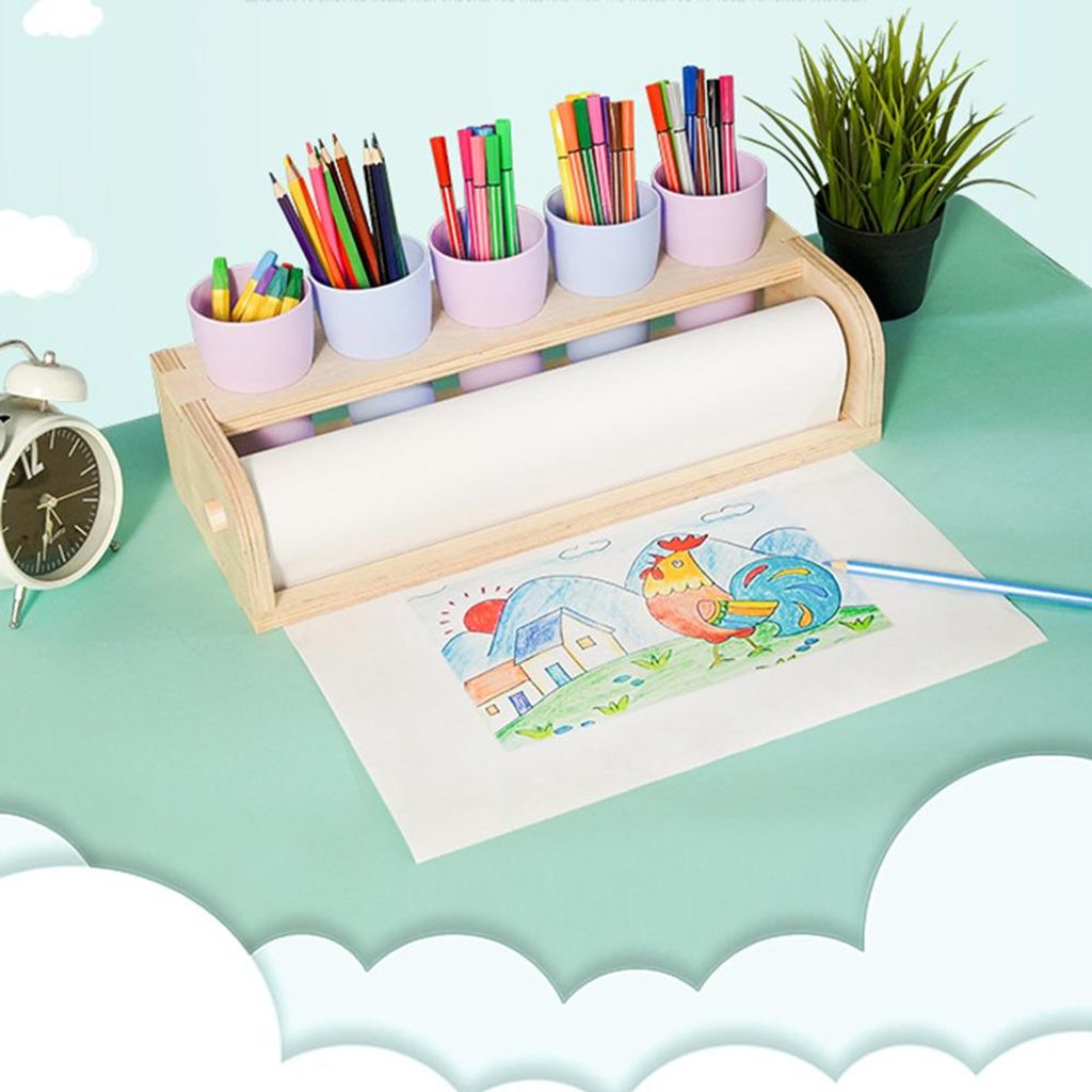 chevalet 2 en 1 avec papier à dessin，Kinder Malset，Jouets Image du produit 