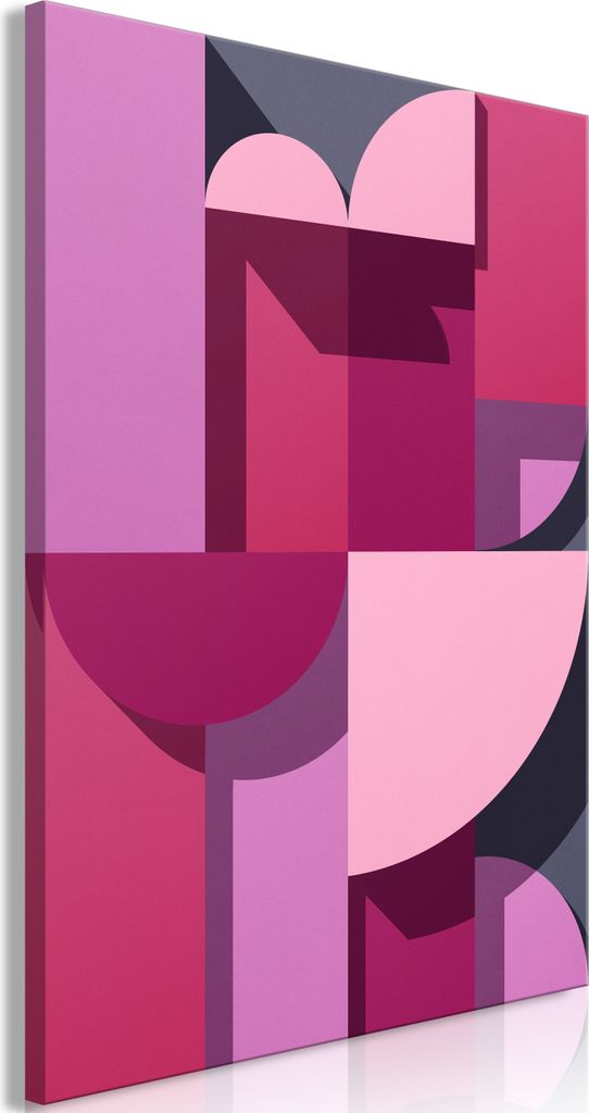 Italienischer Leinwand Leinwandbild - Abstract Home (1 Part) Vertical 40x60 cm Abstrakt a-A-0560-b-a