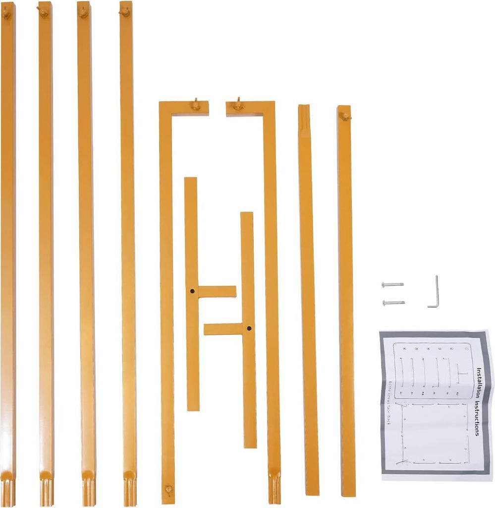 2x1,5M Goldener Hochzeits bogen Traubogen Metall Ballon Produktbild 4